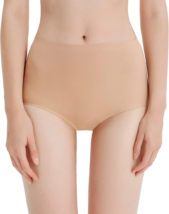 FallSweet No Show Slip mit hoher Taille Unterwäsche für Damen Seamless Panties, 5er Pack XL Multi2,