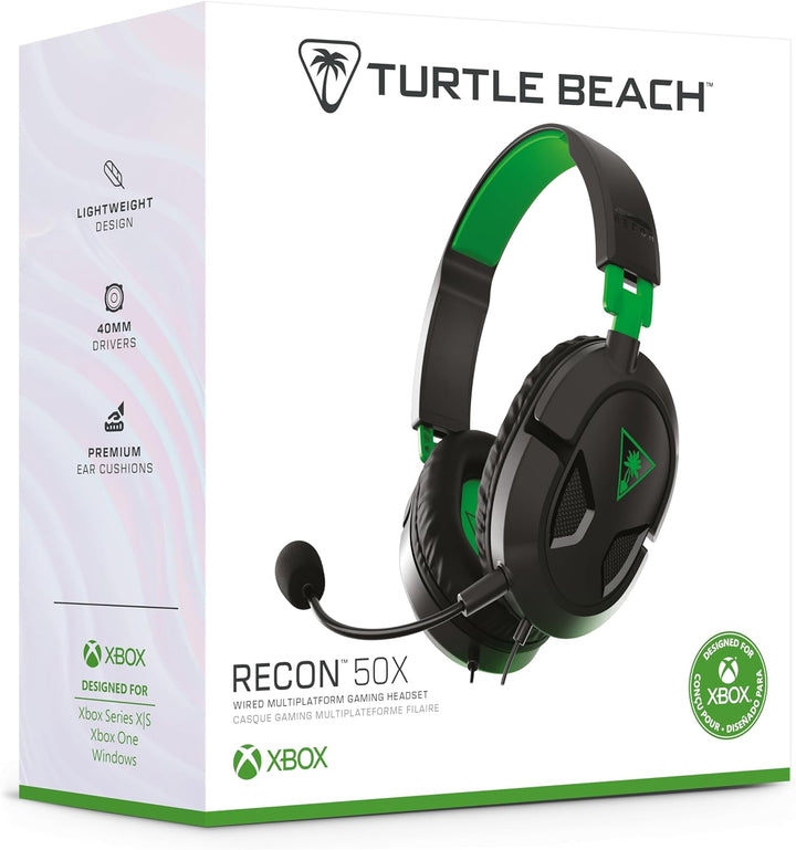 Turtle Beach Ear Force Recon 50X Binaural Kopfhörer Schwarz, Grün – Kopfhörer (Xbox One, Playstation