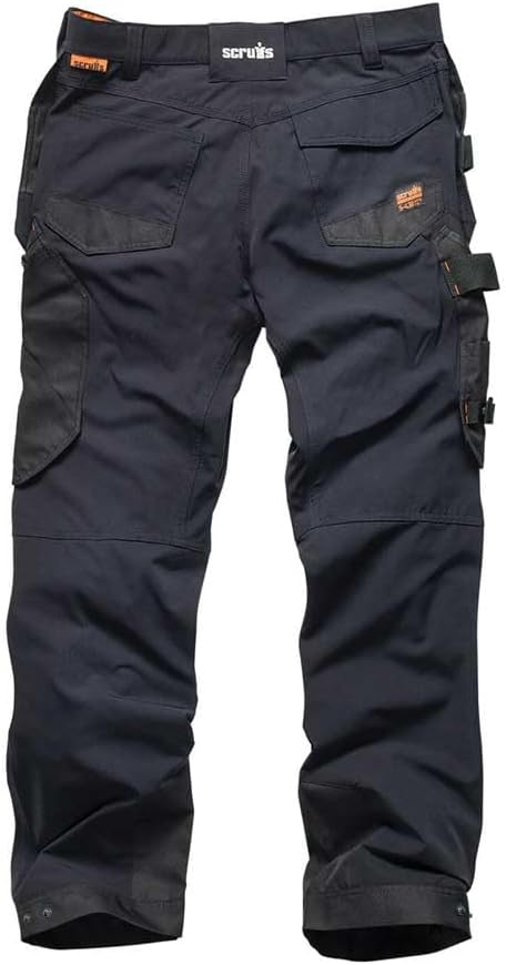 Scruffs Arbeitshose mit Holstertaschen „Pro Flex Plus“ Schwarz 36W Lang, Schwarz 36W Lang