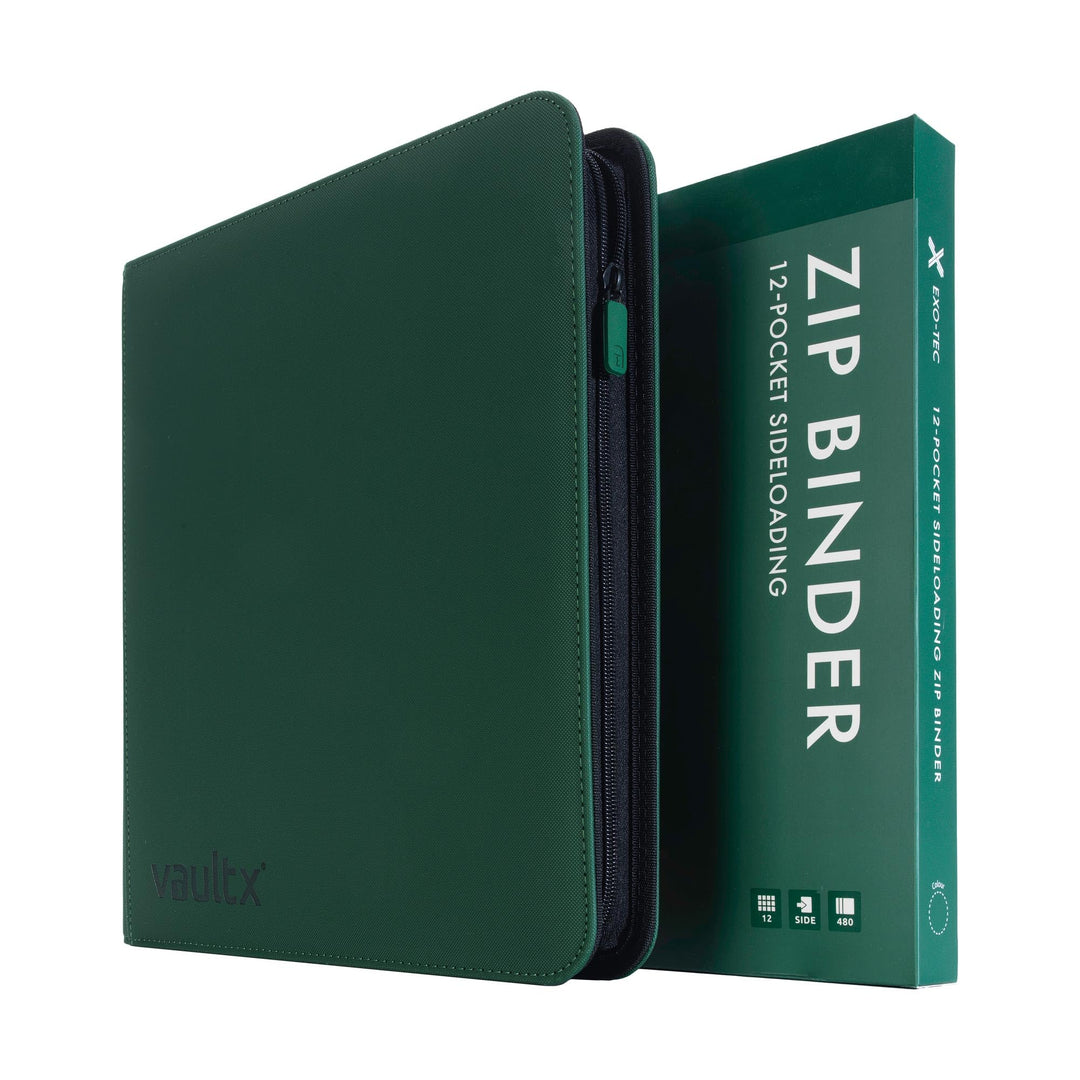 Vault X Premium eXo-Tec Zip Heftmappe - 12 Fächer Sammelkarten Trading Cards Mappe - 480 Fächer mit