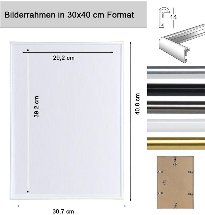IDEAL TREND 2er 3er 5er Pack Photo Style Set Bilderrahmen Wanddeko Collage Poster Kunststoff Rahmen: