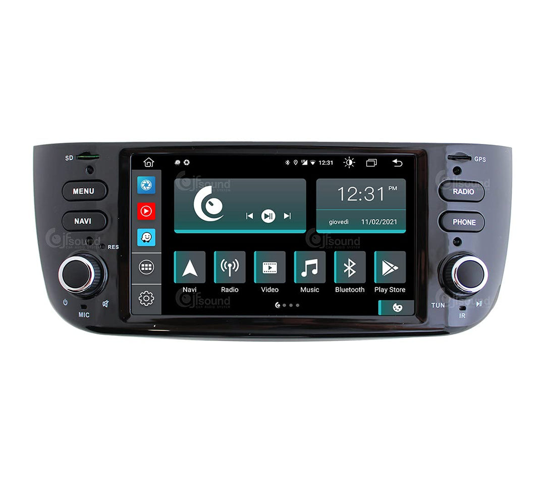 Costum fit Autoradio für Punto Evo Android GPS Bluetooth WiFi Dab USB Full HD Touchscreen Display 6.