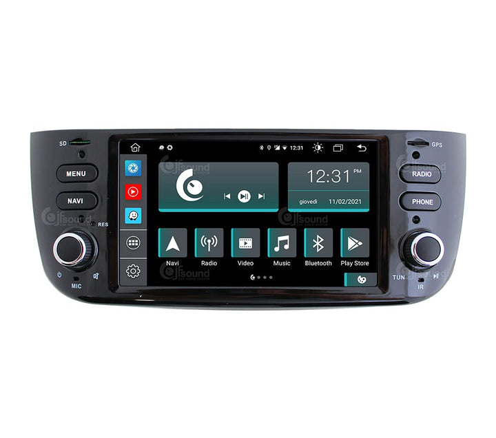 Costum fit Autoradio für Punto Evo Android GPS Bluetooth WiFi Dab USB Full HD Touchscreen Display 6.