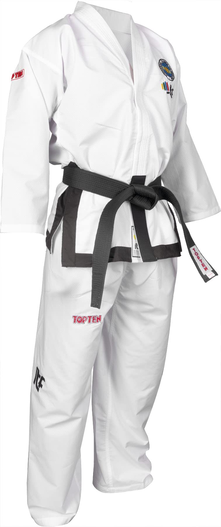 TOP TEN Taekwon-Do Master Dobok „Diamond“ (ITF approved) 160 Weiss, 160 Weiss