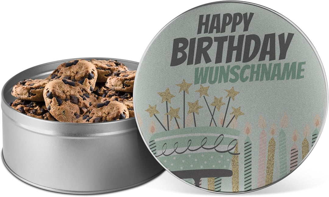 printplanet® - XL Keksdose personalisiert - Keks-Dose mit eigenem Wunschtext personalisieren - Plätz