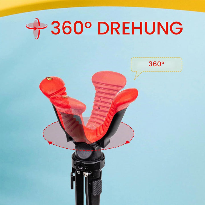 Zeadio Kamerastativ-Auflage, 2,4-8,7 Zoll (6,1-22 cm) höhenverstellbare Stativhalterung mit 360-Grad