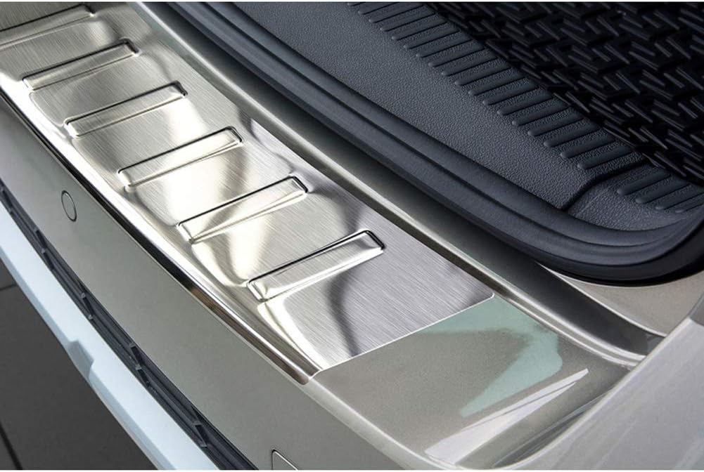 Edelstahl Heckstossstangenschutz kompatibel mit Skoda Octavia III Scout 2014-2020 'Ribs'