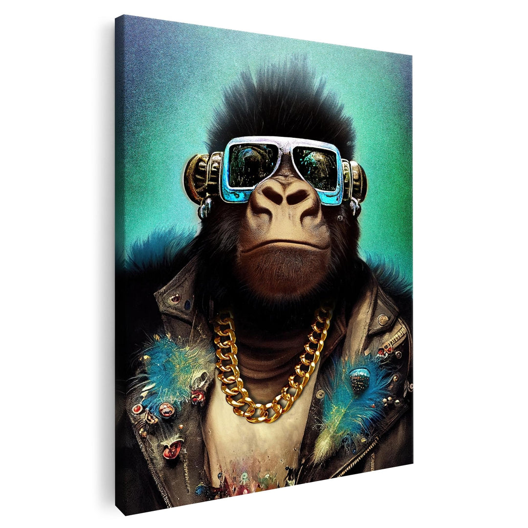 Artmazing | Gorillabild gross hochformat | Bilder Affen modern | S-Art Bilder | Gorillabilder Modern
