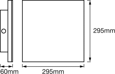 LEDVANCE LED Panel-Leuchte, Leuchte für Innenanwendungen, Farbsteuerung, Länge: 30x30 cm, Planon Fra