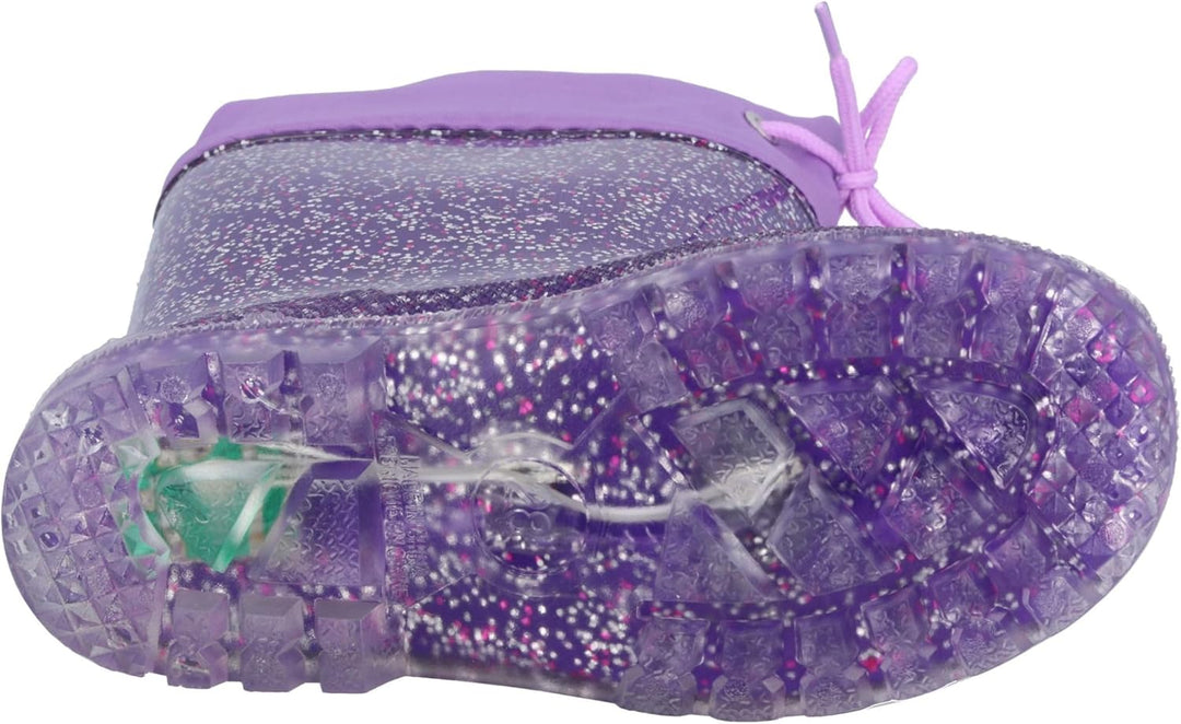 Lico Jungen Powerlight W Blinky Gummistiefel 20 EU Lila Pink Silber, 20 EU Lila Pink Silber