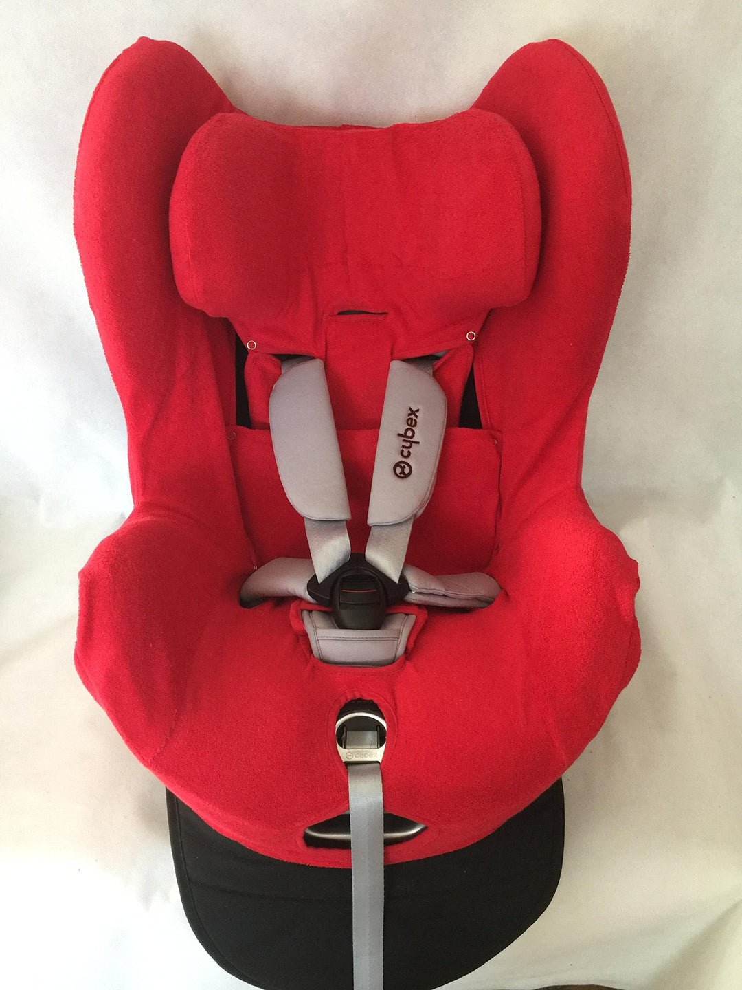 Sommerbezug Schonbezug für Cybex Sirona und Sirona plus Frottee 100% Baumwolle rot + Bezug für den F