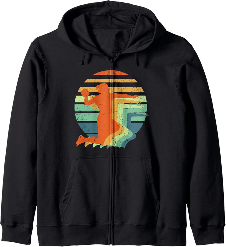 Handball, Herren, Damen, Kinder, Spieler, Sportfans, Vintage, cool Kapuzenjacke