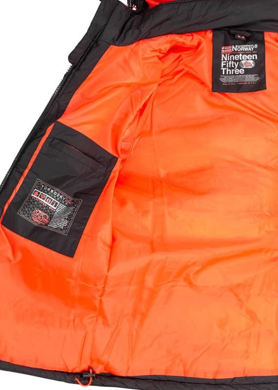 Geographical Norway Beachwood Men - Winterjacke Hooded Herren Parka - Warme Daunenjacken Steppjacke