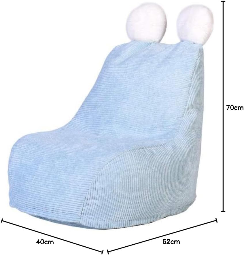 Sitzsack Birnenform für Kinder, Polyester, 40cm x 62cm x 70cm, Himmelweiss Himmelweiss Medium, Himme