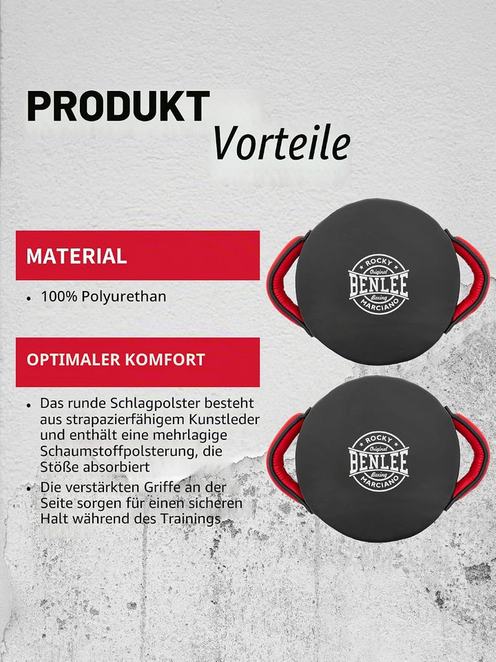 Benlee Schlagpolster Kunstleder Potenza Black/Red Einheitsgrösse, Black/Red Einheitsgröße