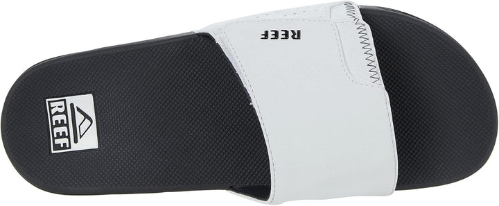 Reef Slipper Fanning Slide 47 EU Grau Weiss, 47 EU Grau Wei&#xDF;