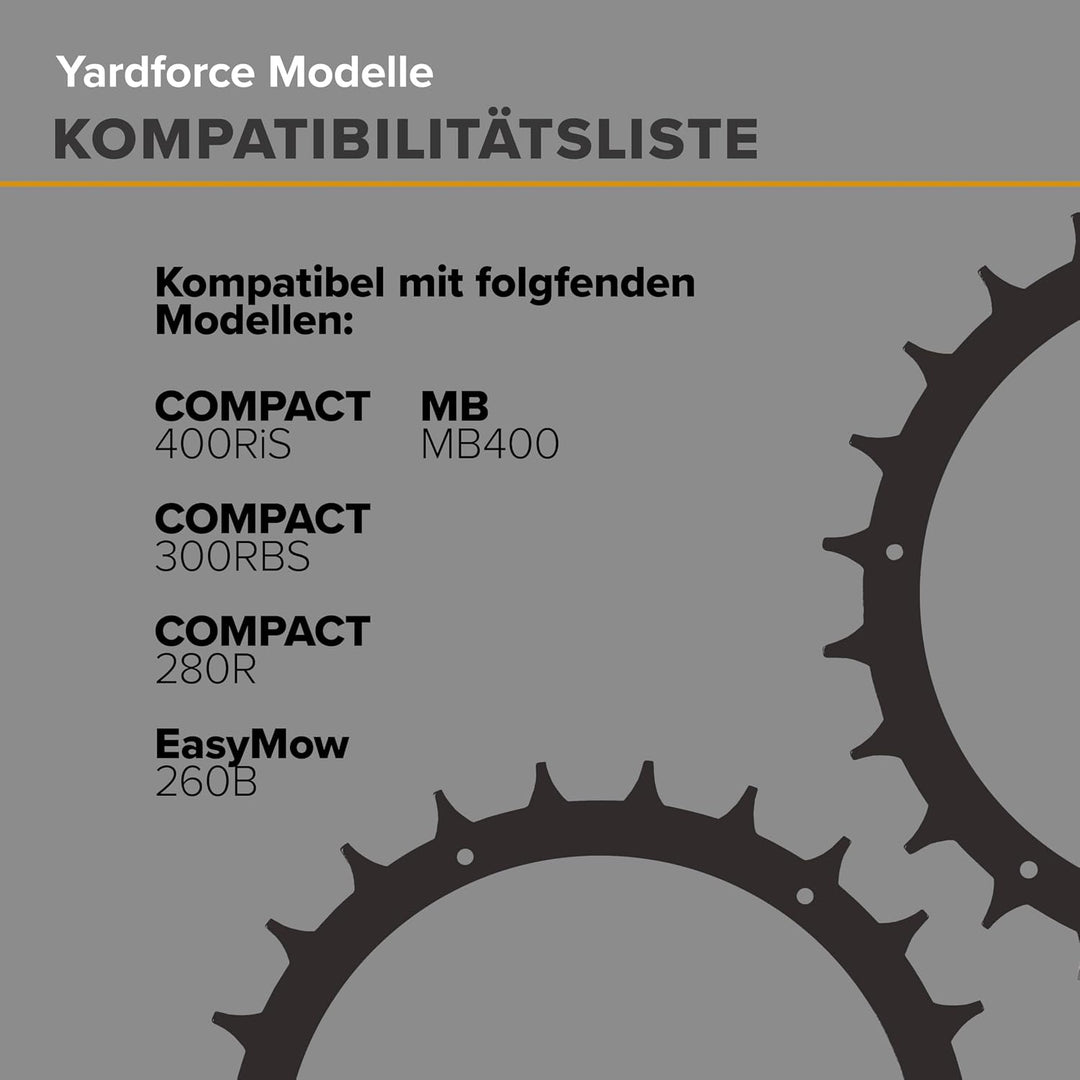 Edelstahl Spikes ⌀168mm für Yardforce Mähroboter der EasyMow & COMPACT Serie – mehr Traktion & Grip