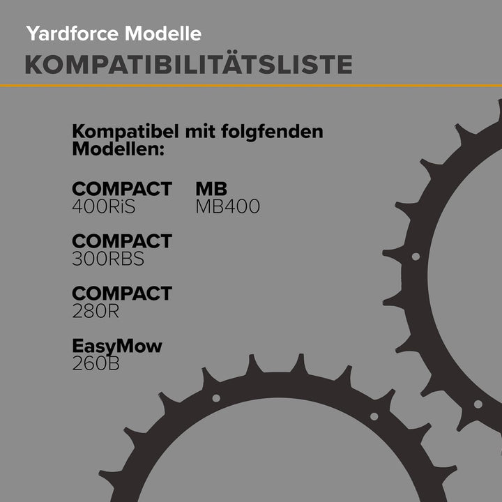 Edelstahl Spikes ⌀168mm für Yardforce Mähroboter der EasyMow & COMPACT Serie – mehr Traktion & Grip