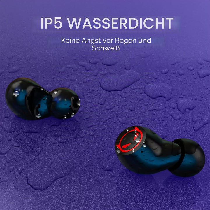 AMAFACE Bluetooth Kopfhörer,Kabellose In Ear Kopfhörer mit Dual Mikrofon,Leichtgewicht Wireless Earb