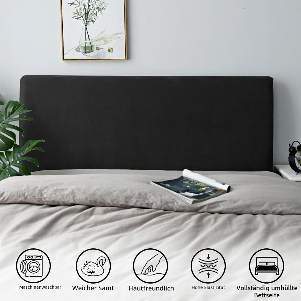 CAIJIN Bett Kopfteil Husse/Bezug, Stretch Bett Kopfteil Schonbezug, Staubdichte Schutzhülle für gepo