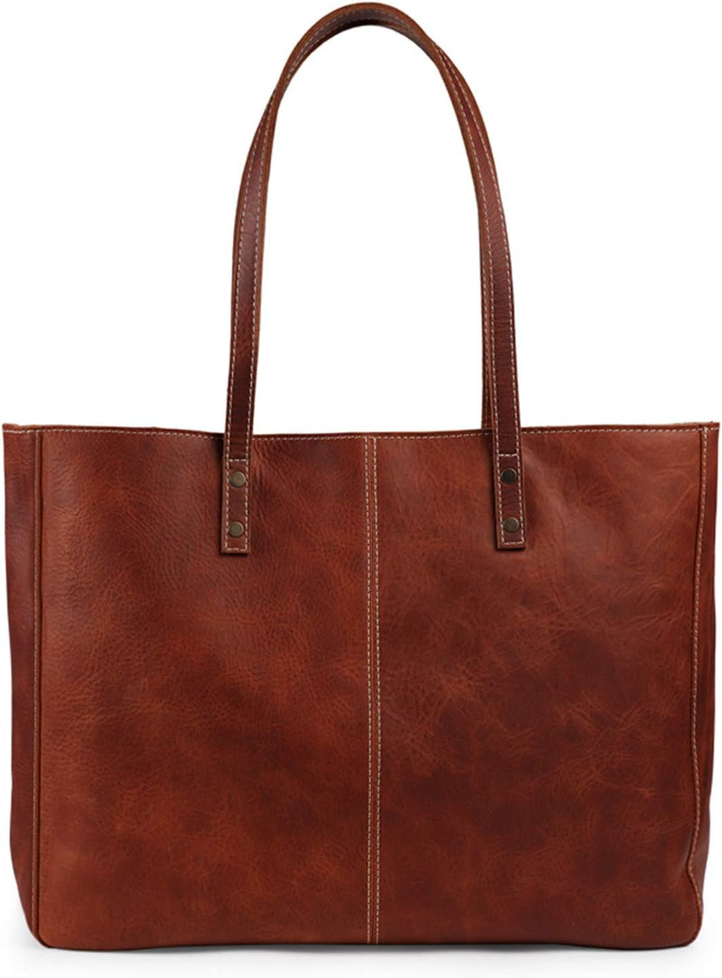 Londo Echtleder Tote Tasche Handtasche Damen Handgefertigt aus Echtem Leder – Laptop Tasche Schulter