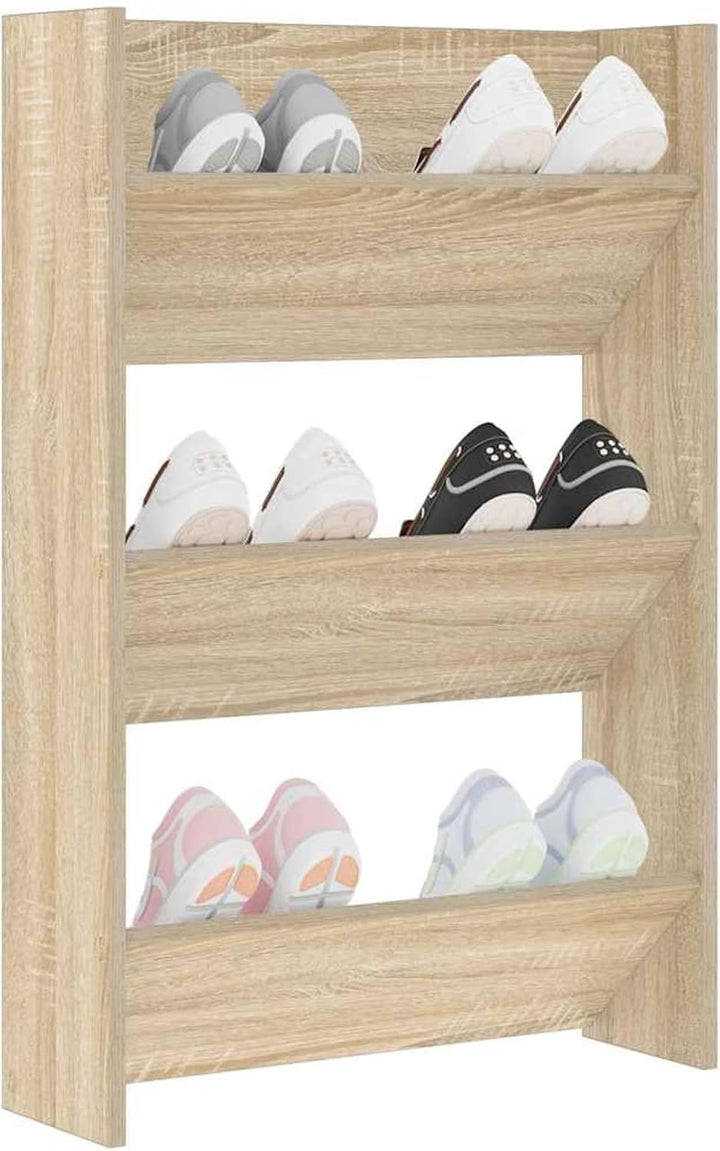 Tidyard Schuhschrank Hängend, Schuhregal Wandmontage, Schuhorganizer, Schuhregal Wand mit Kippböden