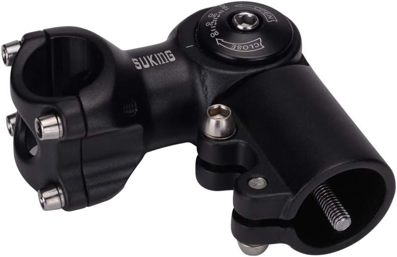 CYSKY Verstellbar Vorbau 31,8 60mm/80mm/93mm 0-90 Grad Verstellbar MTB Vorbau Lenker Vorbau Verstell