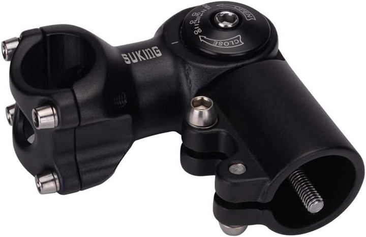 CYSKY Verstellbar Vorbau 31,8 60mm/80mm/93mm 0-90 Grad Verstellbar MTB Vorbau Lenker Vorbau Verstell