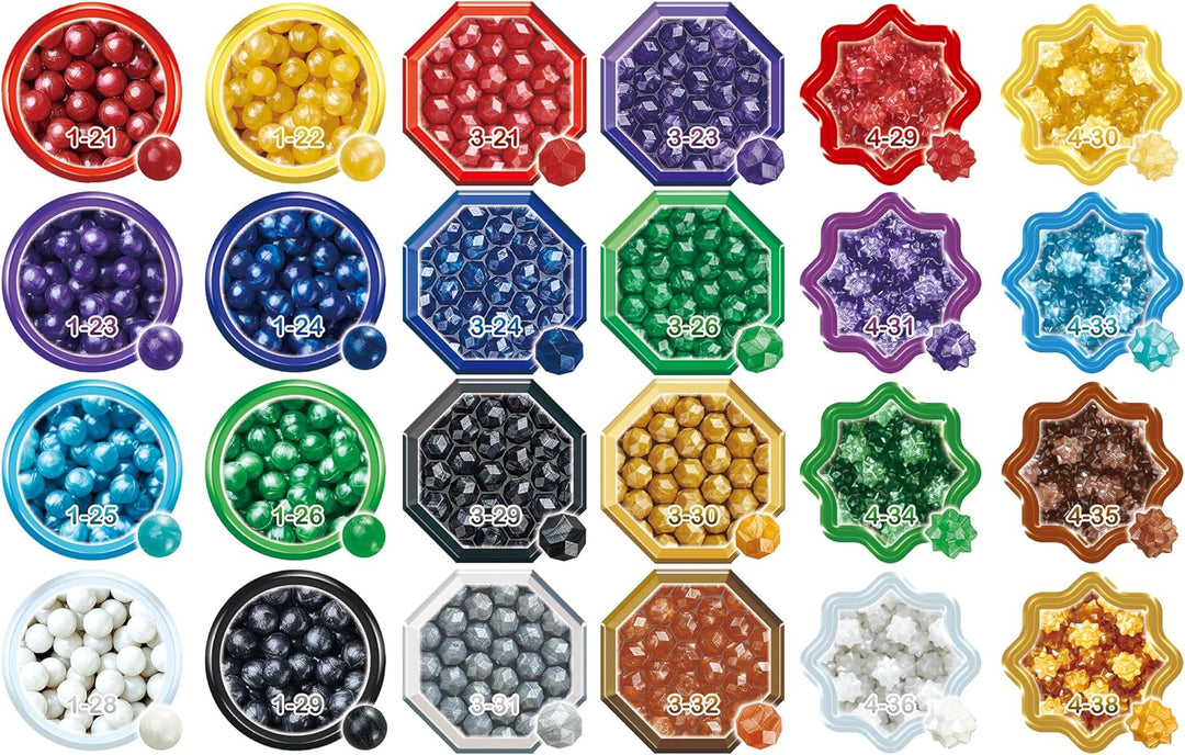 Aquabeads 31995 Perlmuttperlen Nachfüllpack - Nachfüllset & 31520 Glitzerperlen - Nachfüllset Nachfü