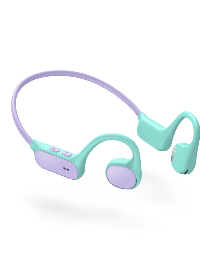 iClever Kinder-Kopfhörer, Knochenleitung, offenes Ohr, Sicherheit, IPX5 wasserdicht, 360° Biegung, l
