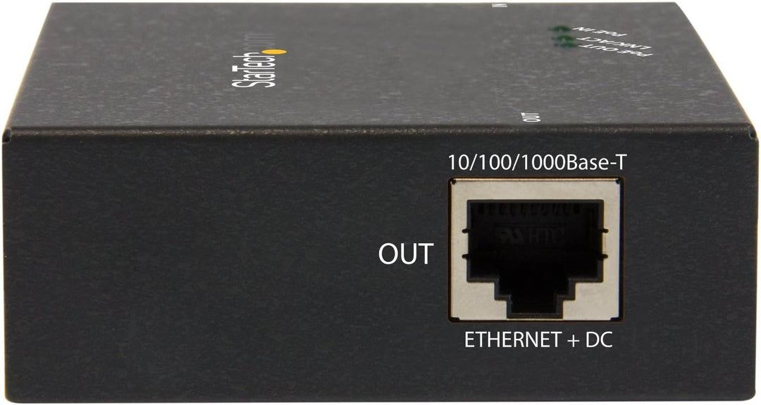 StarTech.com Gigabit PoE+ Extender, 802.3at/af, 100m, Power over Ethernet Extender, PoE Repeater / V