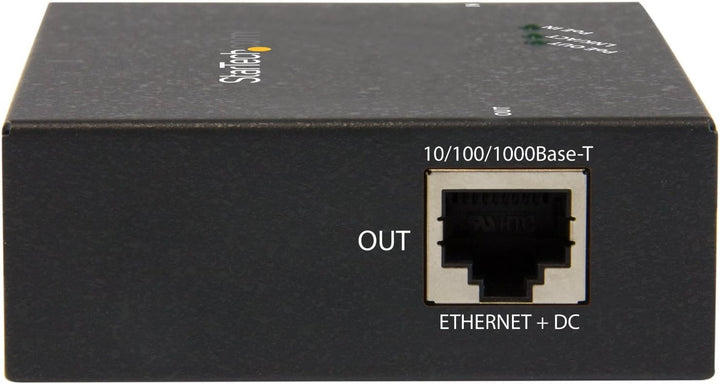 StarTech.com Gigabit PoE+ Extender, 802.3at/af, 100m, Power over Ethernet Extender, PoE Repeater / V