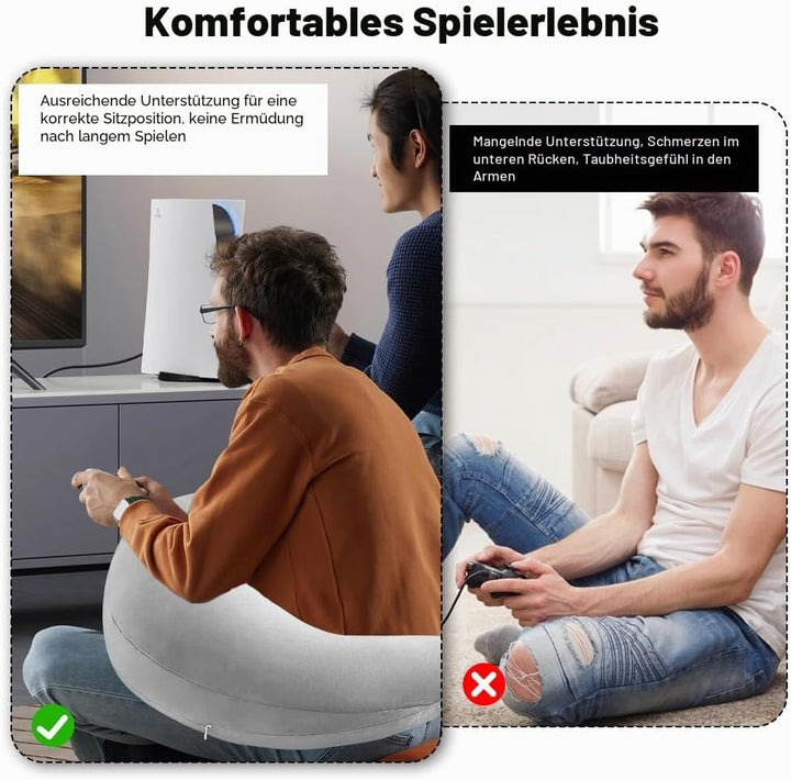 Ergonomisches Kissen, Multifunktion Armstütze, Waschbarer Bezug, U-förmige Beckenkissen, Armstützkis