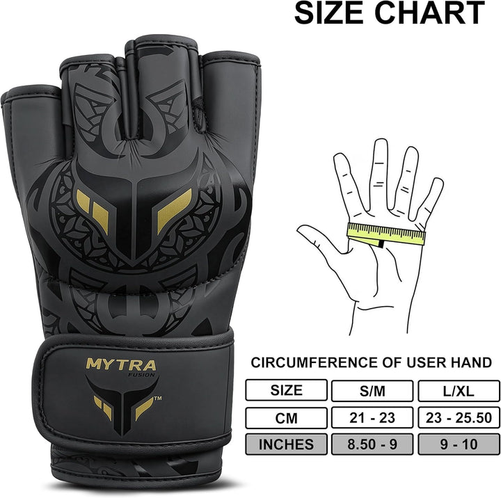 MMA Handschuhe Männer und Frauen — Atmungsaktives Offenes Handflächendesign Grappling & MMA Sparring