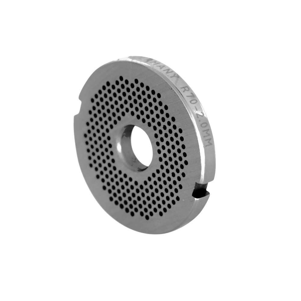 Wolfcut Lochscheiben codiert mit 2 Nuten kompatibel mit Fleischwolf Edertal EMS70 (2,0 mm), 2,0 mm