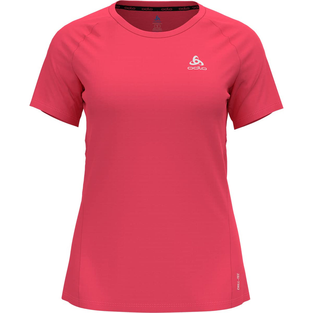 Odlo Damen Essential Chill-tec_313481 Kurzarm Laufshirt (1er Pack) XS Paradise Pink, XS Paradise Pin