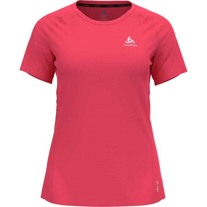 Odlo Damen Essential Chill-tec_313481 Kurzarm Laufshirt (1er Pack) XS Paradise Pink, XS Paradise Pin