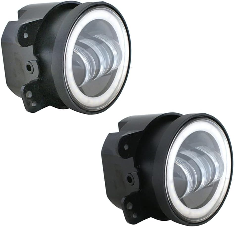 SXMA 4 "Zoll 30 Watt Runde LED 10,2 cm Offroad Frontstossstange Nebelscheinwerfer mit Angel Eye Halo