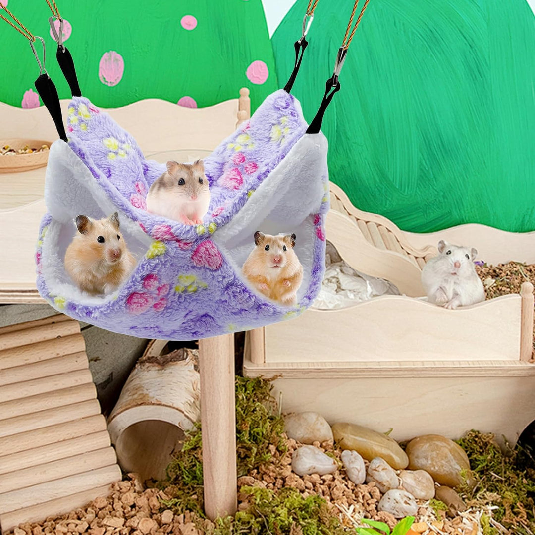 2 Stück kleine Tier hängende Hängematte Meerschweinchen Hängematten für Ratten Frettchen Hängematte