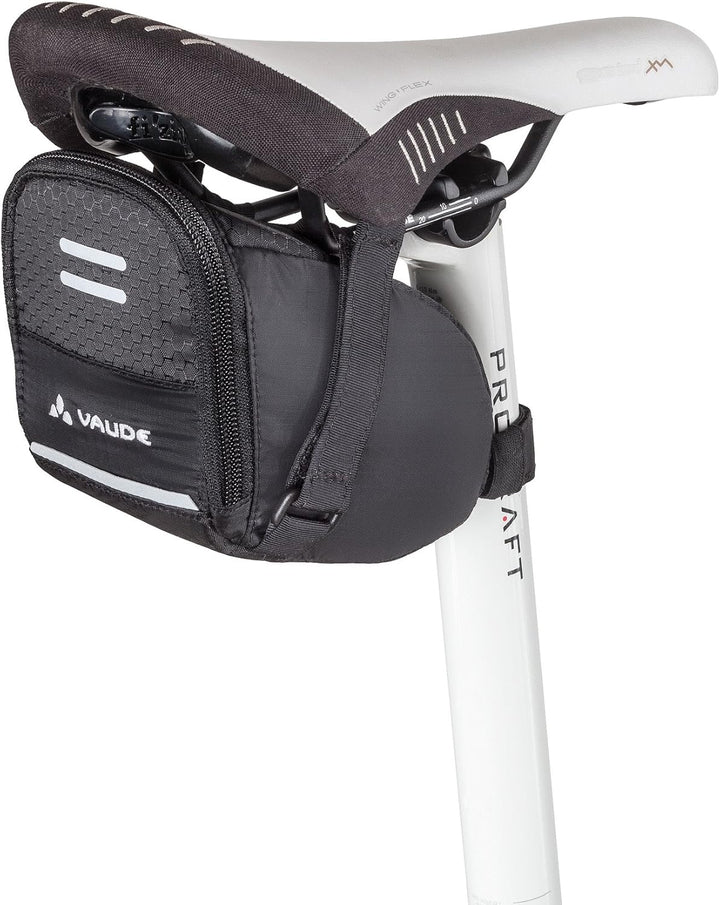 VAUDE Triangle Bag Radtaschen, Black, one Size & Satteltasche Race Light, Black, XL, 11814