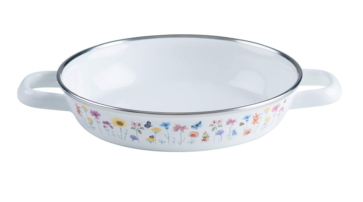 Riess 0044-070 Eierpfanne, Durchmesser 20 cm, Höhe 4 cm, Country, SONDERDEKOR FLORA, Induktion