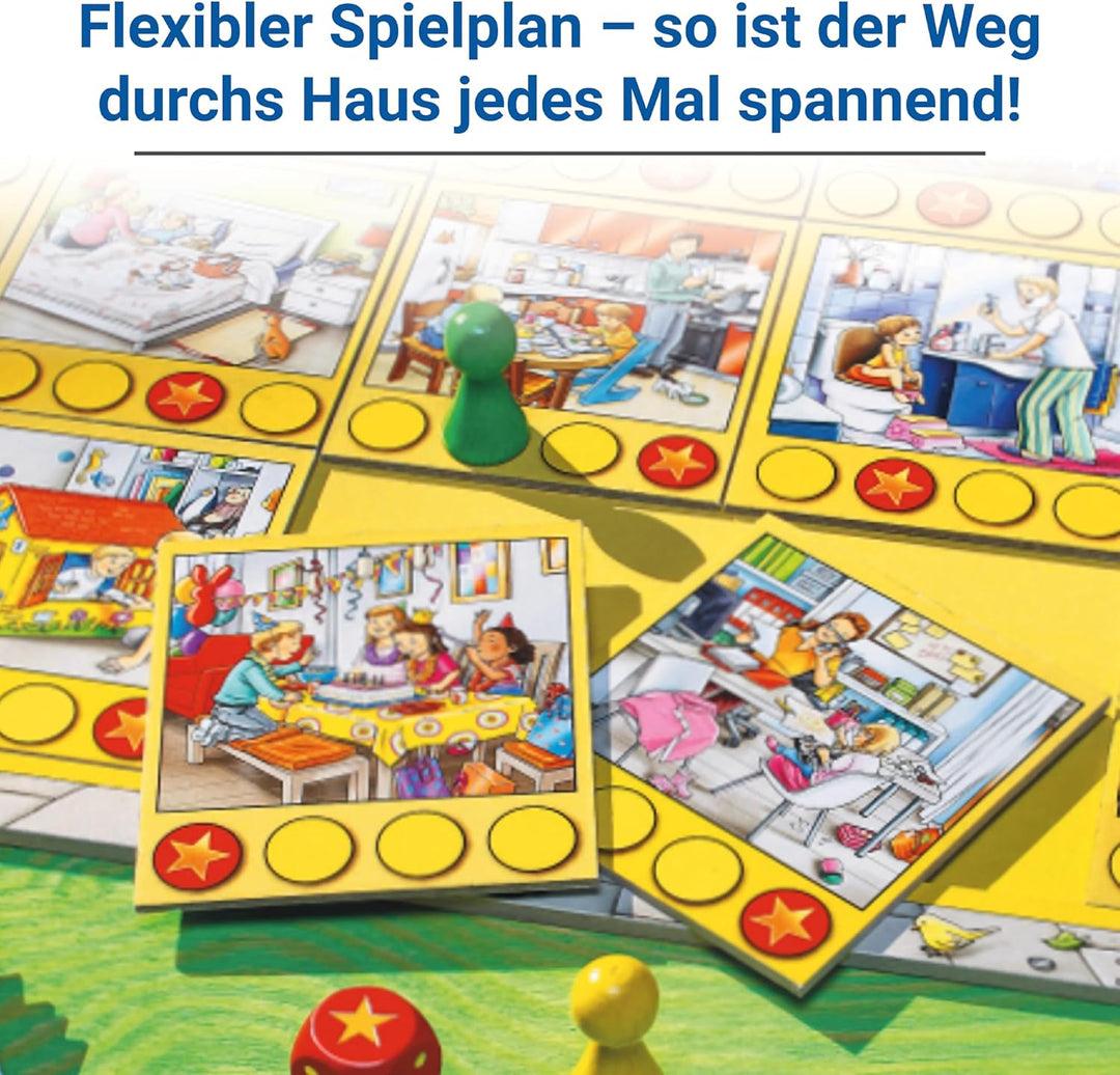 Ravensburger 21424 - Spielhaus - Kinderspielklassiker, spannende Bilderjagd für 2-4 Spieler ab 4 Jah