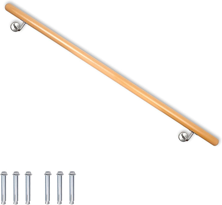 Buche Holz Handlauf Treppengeländer Geländer für Treppe Treppe Wandhandlauf Wand Treppe seitliche Mo