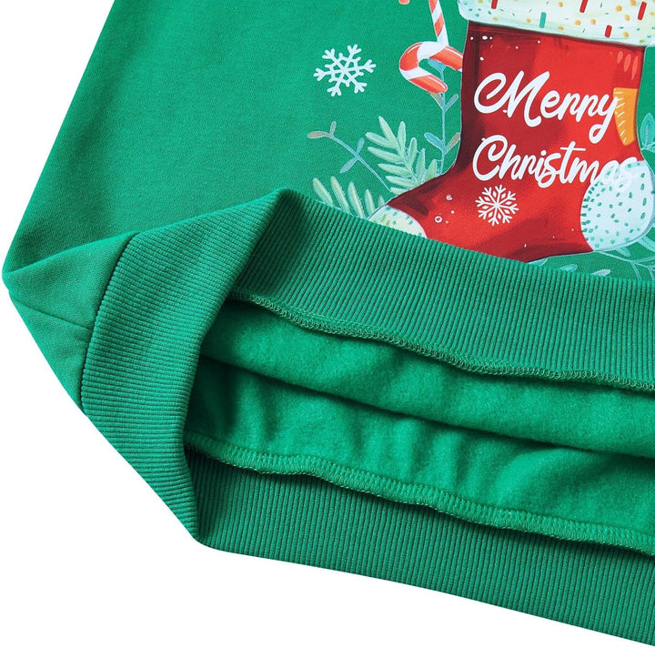 SFreeBo Kinder Weihnachts Sweatshirt Mädchen-Pullover Winter Langarm T-Shirt Oberteil Unisex Jungen
