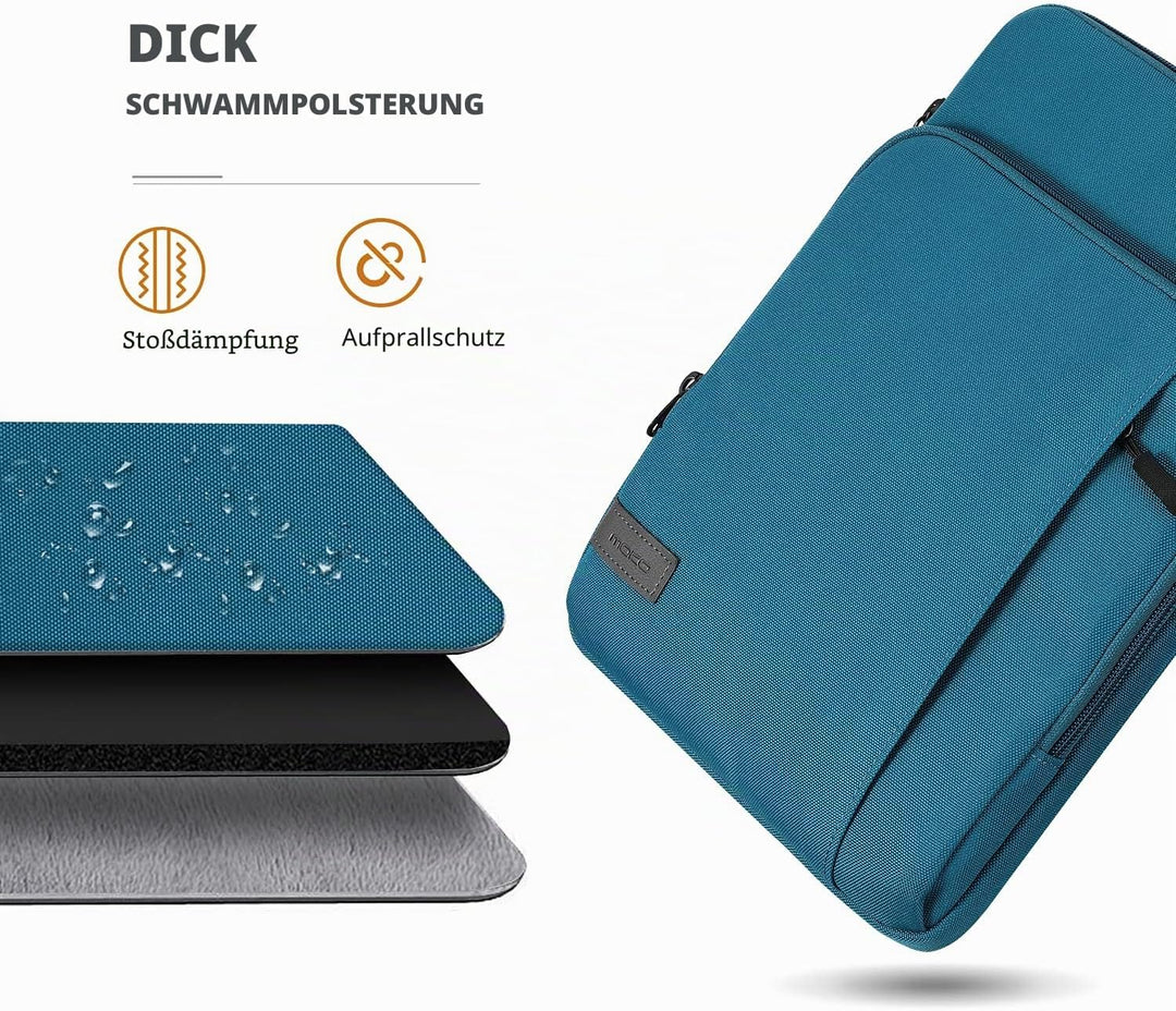 MoKo 12.9 Zoll Tablet Hülle Kompatibel mit iPad Pro 12.9 M2 2022-2018, Galaxy Tab S8+ 12.4", Surface