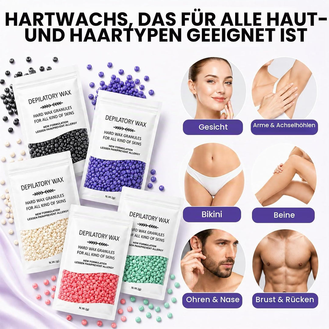 35PCS Waxing Set Wachswärmer Wax Warmer Heater Wachserhitzer Hair Removal Waxing Set Wachsmaschine W