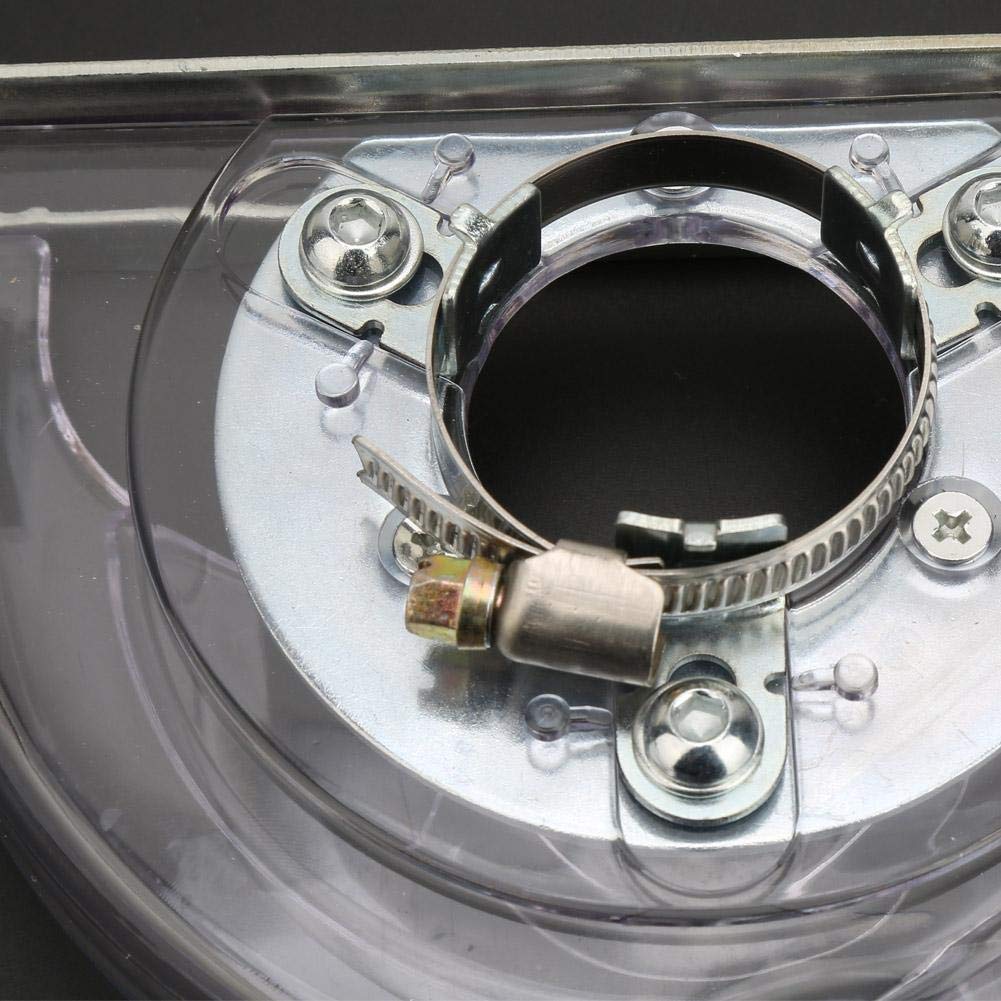 Steinschnitt Staubschutz, Schleifabdeckung aus PC und Metall für 100/125 / 150mm Winkelschleifer und