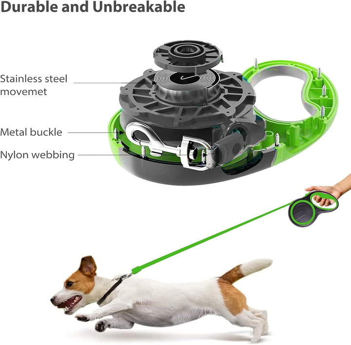 PETCUTE Einziehbare Hundeleine,Rollleine für Hunde mit Ergonomischem rutschfest Griff,Ausziehbar Hun