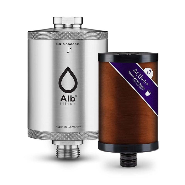 Alb Filter UNTERTISCH ACTIVE PLUS Wasserfilter Küche Edelstahl Natur | Gegen Schadstoffe, Kalk und B