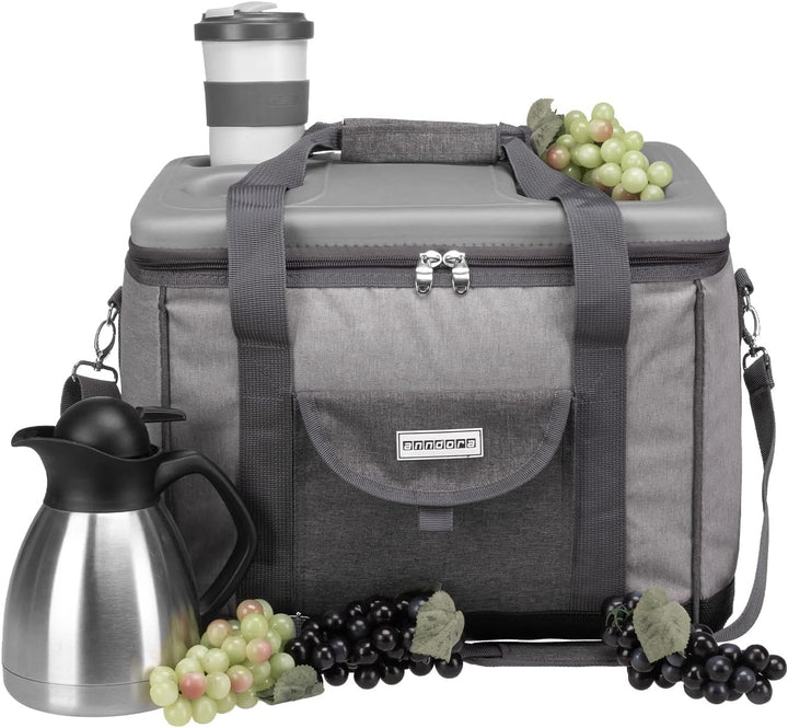 anndora Kühltasche XL 40 Liter XL hellgrau meliert
